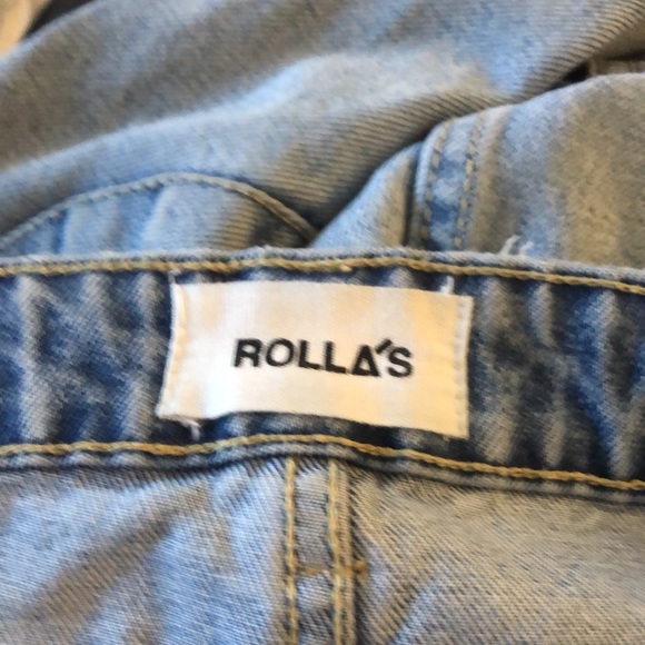 ROLLA’s Dusters Super High Rise Relaxed mom jeans size 27 blue - Picture 2 of 9